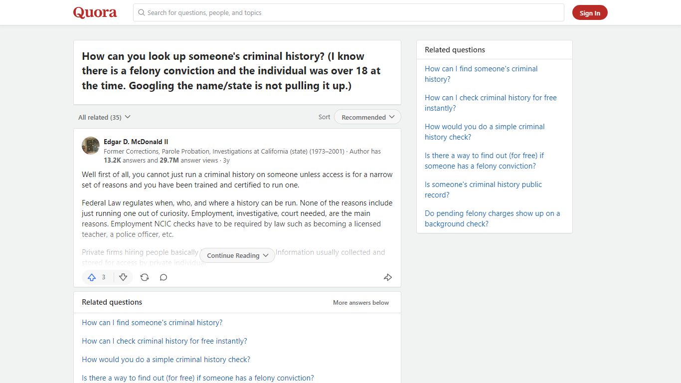How to look up someone's criminal history - Quora